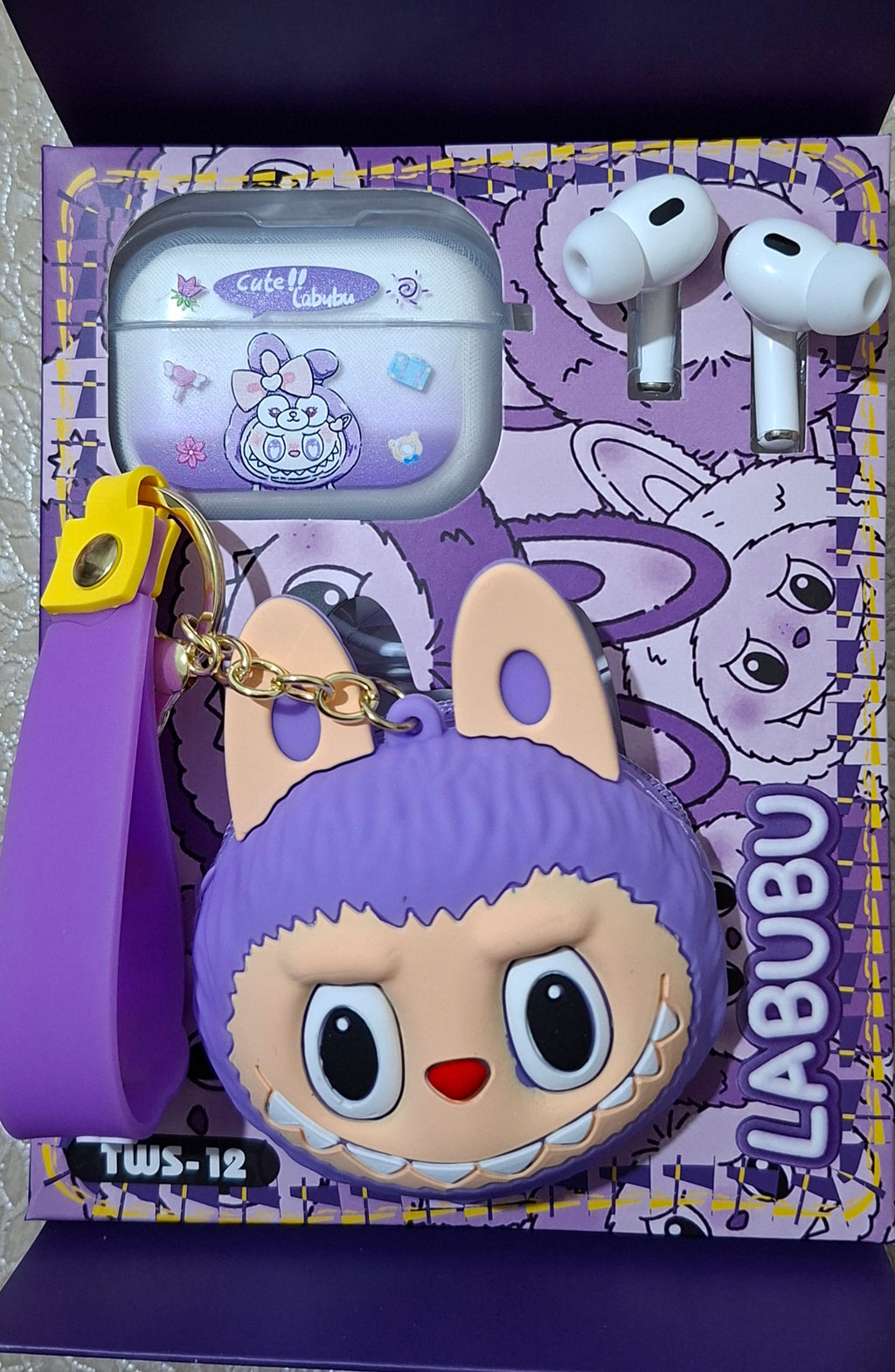 🎧 سماعات Labubu لاسلكية أصلية – صوت نقي ✨ وشحن سريع 🔋