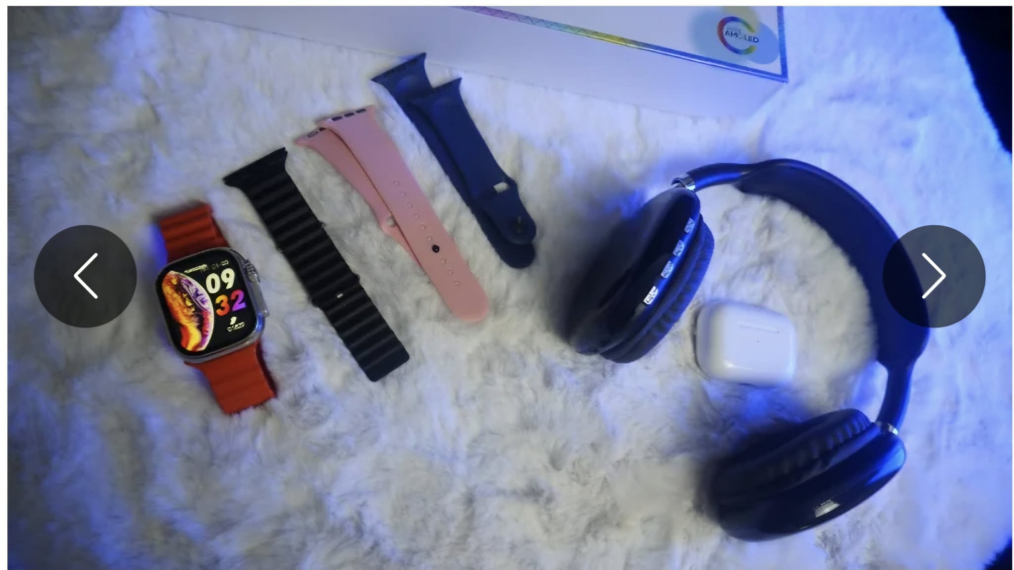 👉 Pack Tech Pro 5-en-1 – ساعة ذكية + سماعات + كاسك