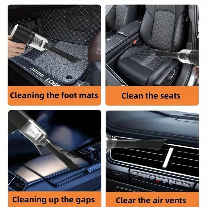 ودّع الغبرة نهائيًا! مكنسة محمولة قوية للطوموبيل والدار