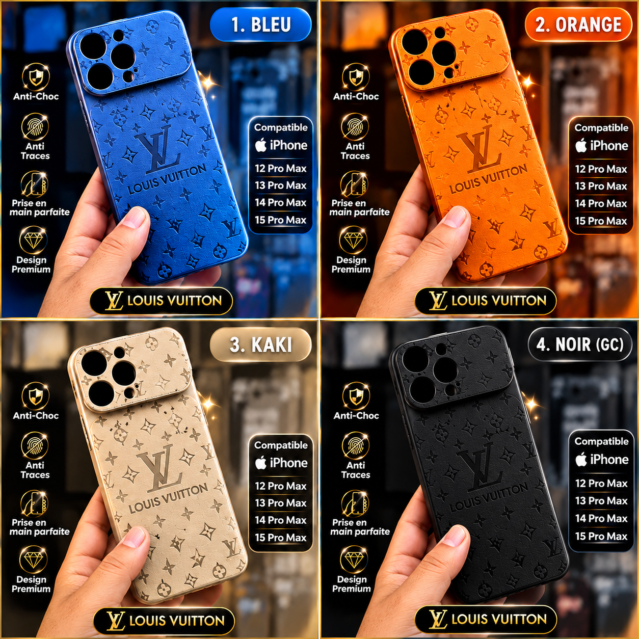 كوفر LV فاخر – iPhone 12 Pro Max إلى iPhone 15 Pro Max1